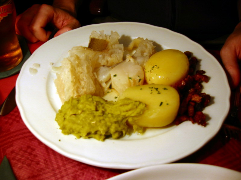 Lutefisk with Bacon and Peas photo 1