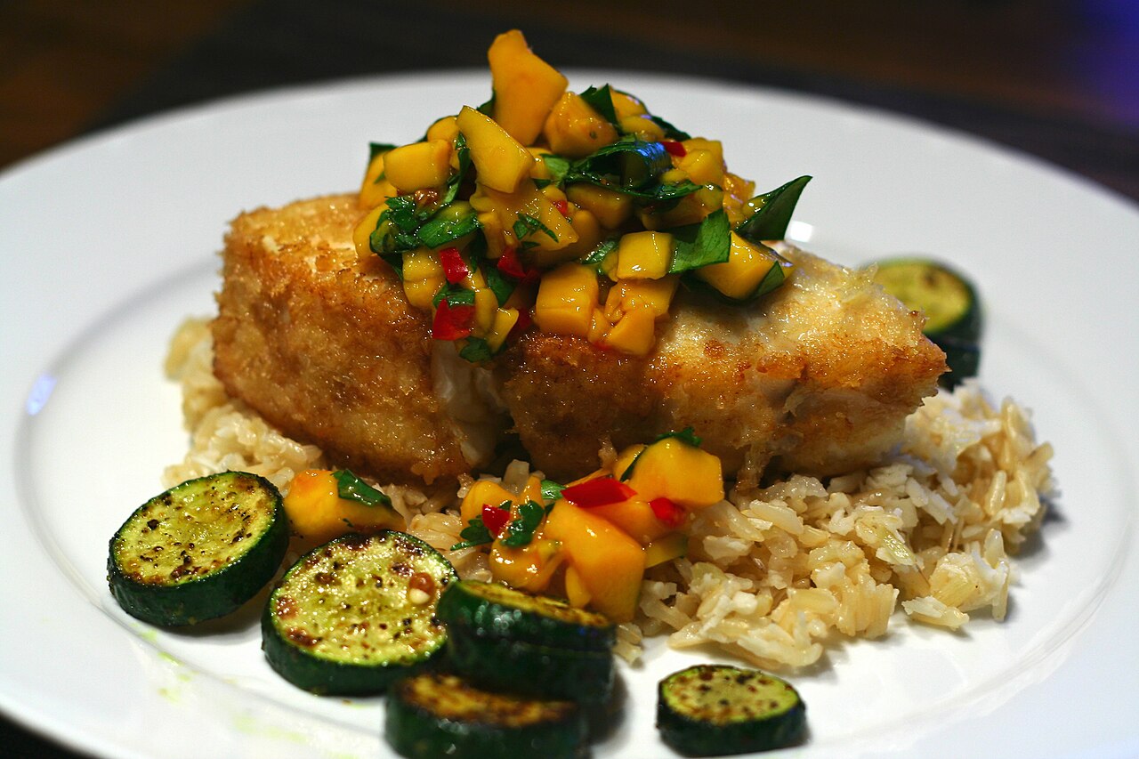 Coconut Rice with Fried Fish photo 1
